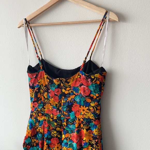 Lovers and Friends x Revolve Claudia Mini Dress in Dark Bouquet Floral - Picture 12 of 16